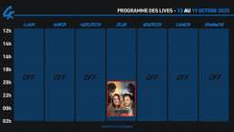 Planning Twitch 13 au 19 octobre
