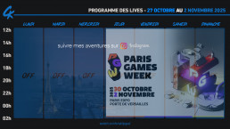 Planning Twitch 27 octobre au 2 novembre 2025