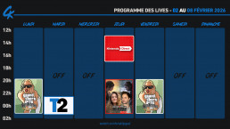 Planning Twitch 26 janvier au 1er f&eacute;vrier 2026