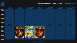 Planning Twitch 5 au 11 janvier 2026