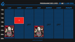 Planning Twitch 8-14 Juin 2026