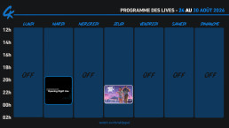 Planning Twitch 24-20 ao&ucirc;t 2026
