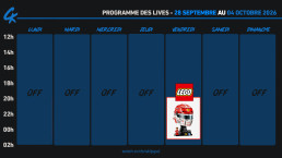 Planning Twitch 28 sept-04 octobre 2026